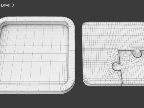 Puzzle 2 Piece 3D Model