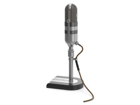Classic Microphone 3D Model
