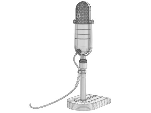 Classic Microphone 3D Model