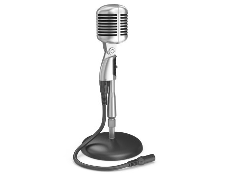 Классический микрофон 3D Модель