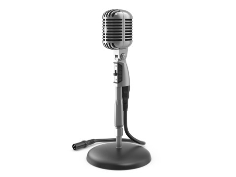 Классический микрофон 3D Модель