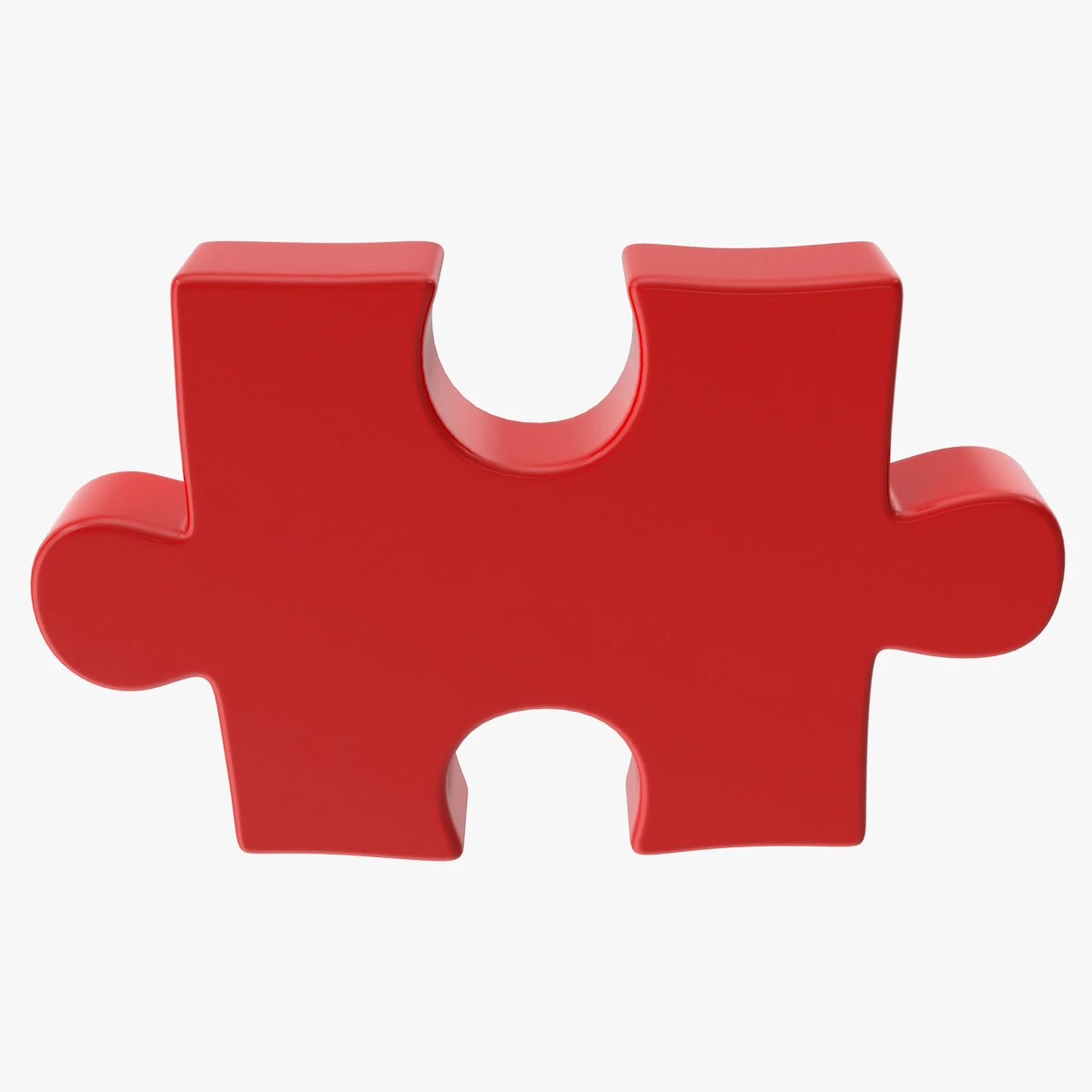 Puzzle 1 Piece 3D Model .c4d .max .obj .3ds .fbx .stl .blend 