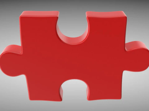 Puzzle 1 Piece 3D Model