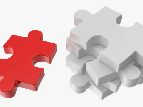 Puzzle 1 Piece 3D Model