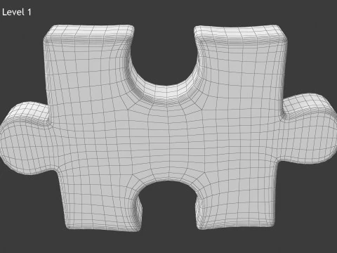 Puzzle 1 Piece 3D Model