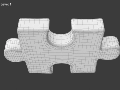 Puzzle 1 Piece 3D Model
