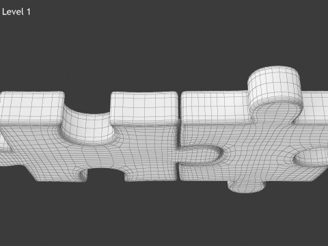Puzzle 2 Piece 3D Model