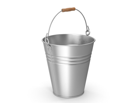 Metal Bucket 3D Model