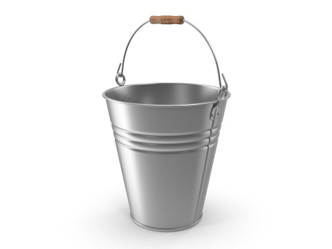 Metal Bucket 3D Model