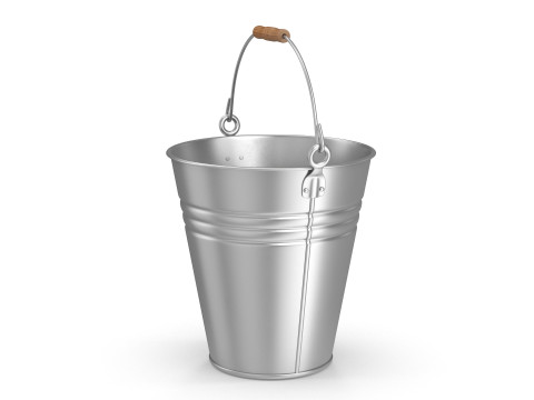 Metal Bucket 3D Model