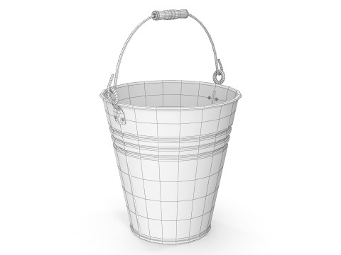 Metal Bucket 3D Model