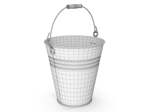 Metal Bucket 3D Model