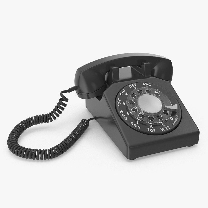 Старый телефон 3D Модель .c4d .max .obj .3ds .fbx .stl .blend 