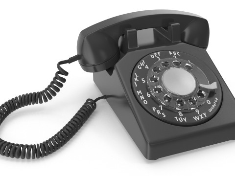 Старый телефон 3D Модель