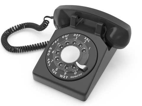 Старый телефон 3D Модель