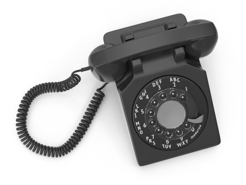 Старый телефон 3D Модель