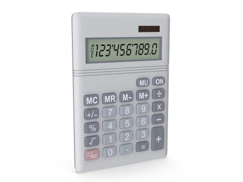 कैलकुलेटर 3D मॉडल