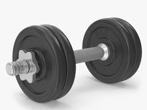 올드 덤벨 3D 모델