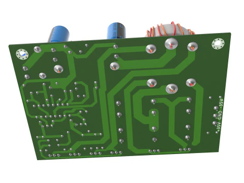 Sirkuit Elektronik Model 3D