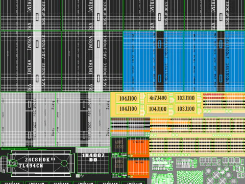 Sirkuit Elektronik Model 3D