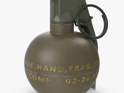 M67 हैंड ग्रेनेड 3D मॉडल