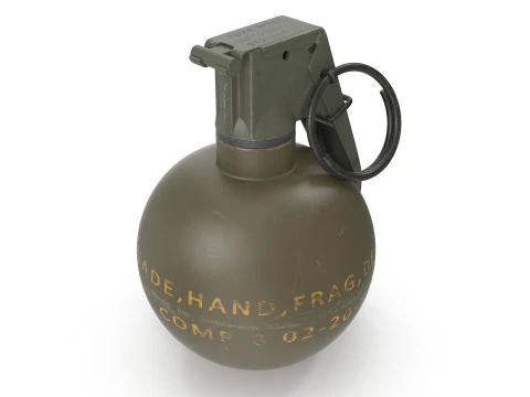 M67 Hand Grenade 3D Model