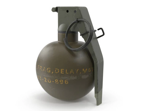 M67 Hand Grenade 3D Model