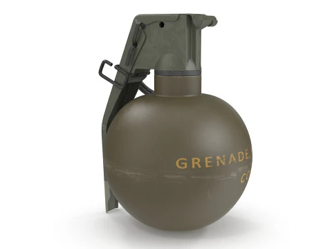 M67 Hand Grenade 3D Model