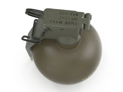 M67 Hand Grenade 3D Model