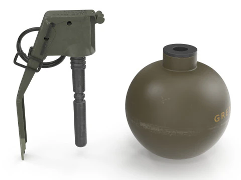 M67 Hand Grenade 3D Model