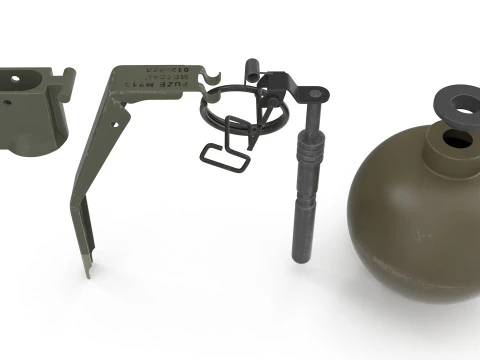 M67 Hand Grenade 3D Model
