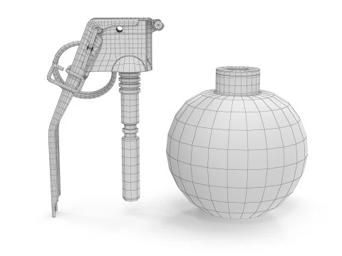 M67 Hand Grenade 3D Model