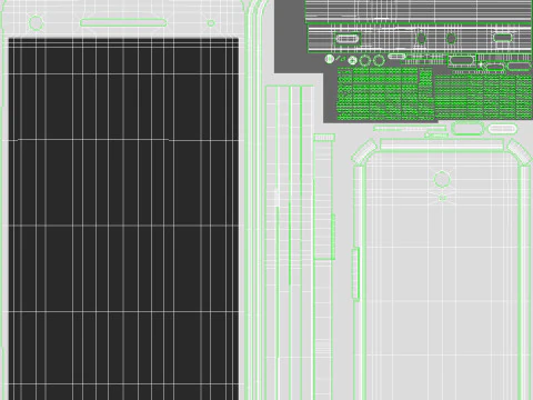 Inteligentny telefon Model 3D