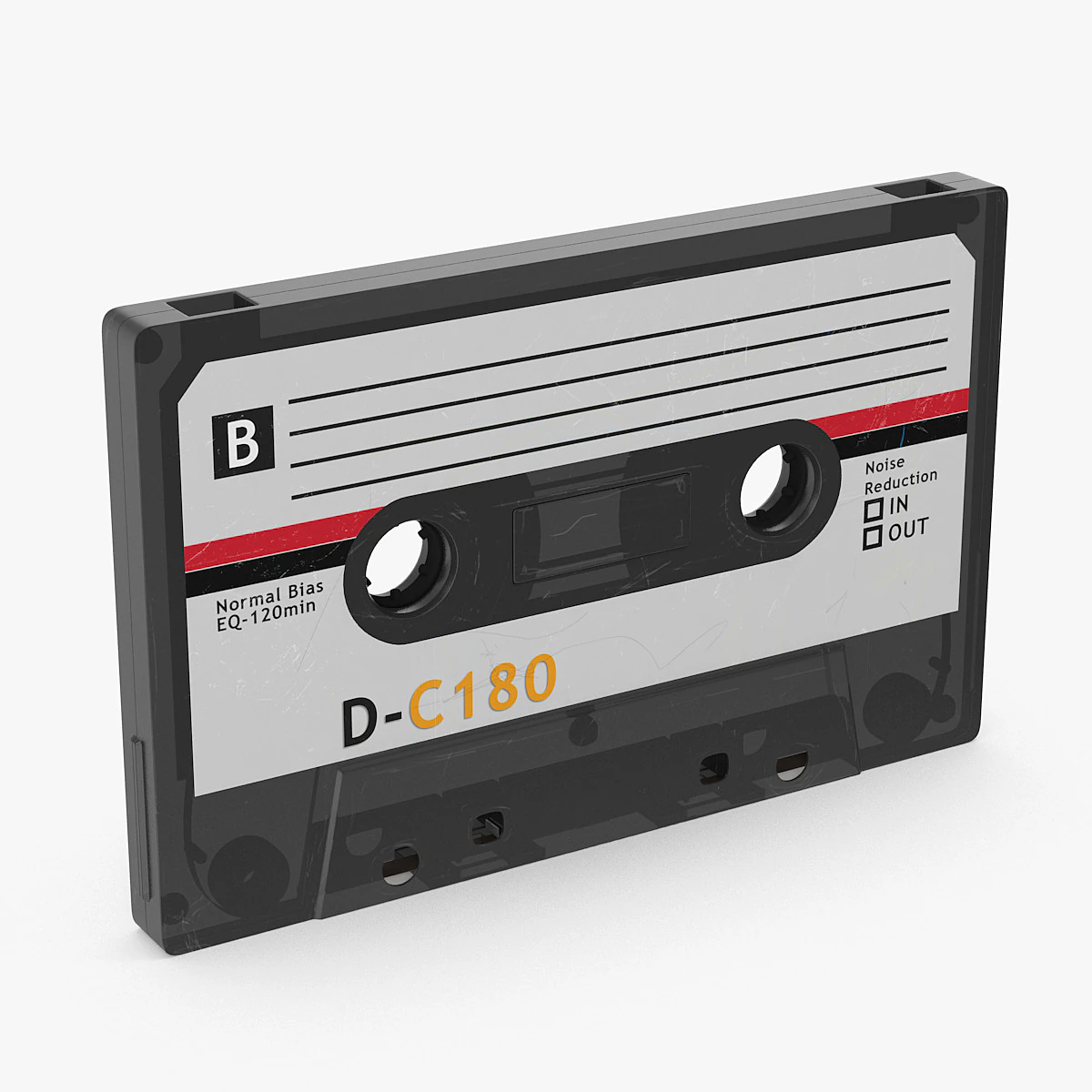 오래된 카세트 3D 모델 .c4d .max .obj .3ds .fbx .stl .blend 