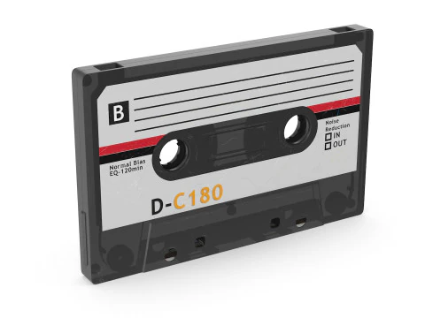 오래된 카세트 3D 모델