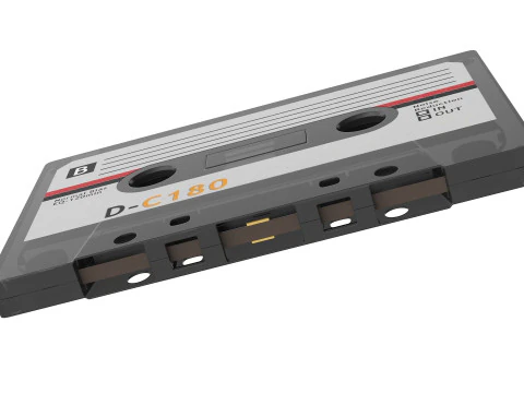 오래된 카세트 3D 모델