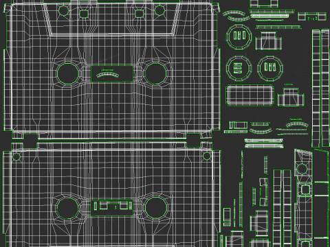 오래된 카세트 3D 모델