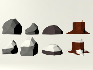 low poly nature 3D Модель