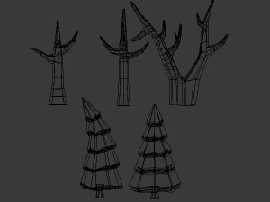 low poly nature 3D Model