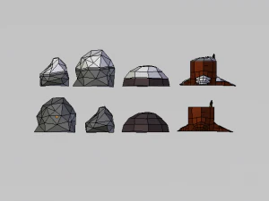 low poly nature 3D Model