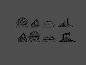 low poly nature 3D Model