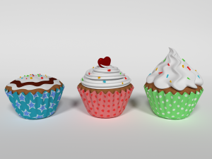 cupcake Modelo 3D
