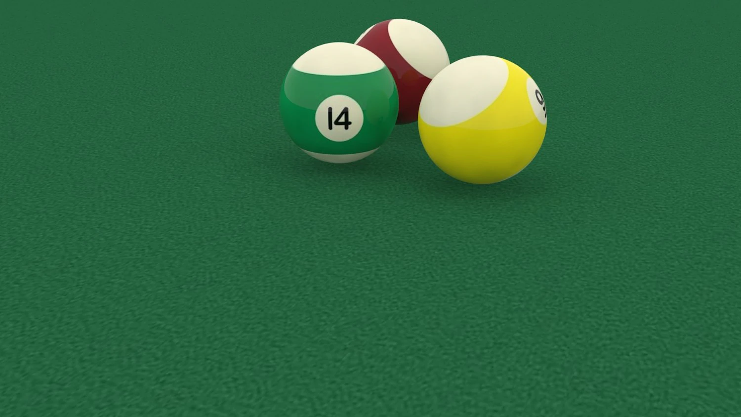 billiard balls 3D Model .c4d .max .obj .3ds .fbx .stl .blend 
