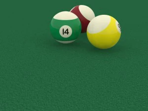 billiard balls 3D Model