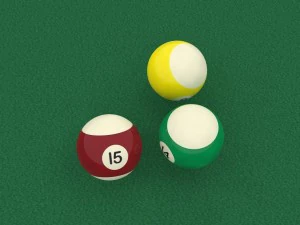 billiard balls 3D Model