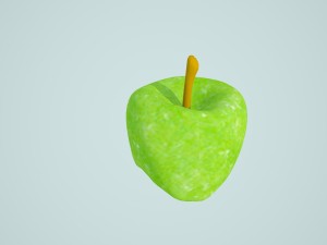 green apple 3D 模型