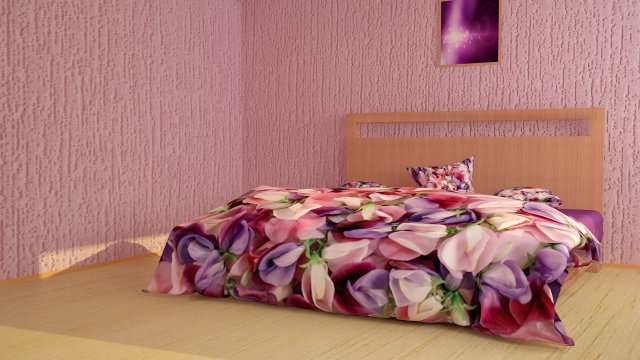 beatiful bed Modèle 3D .c4d .max .obj .3ds .fbx .stl .blend 