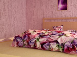 beatiful bed 3D 모델