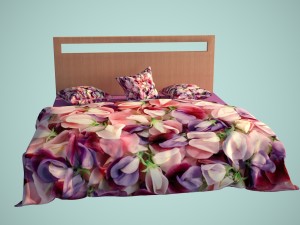beatiful bed Modèle 3D