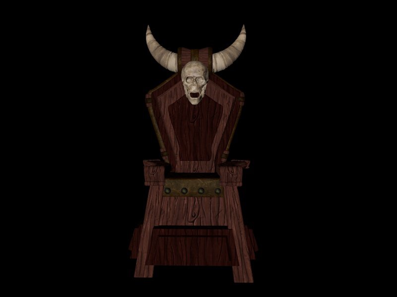 Barbarian Throne 3d Model In Chair 3dexport